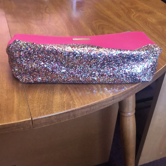 Trina Turk New Pink Glittery Trina Turk Sparkly Cosmetic Bag - Picture 3 of 14